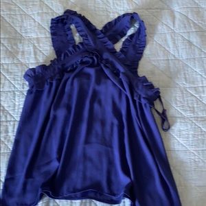 Flowy dressy tank.   Cobalt blue. JCrew.